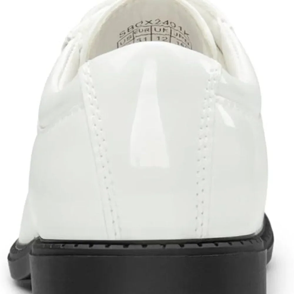 Bruno Marc Boy's Classic Oxfords Dress Shoes White Size 6 Big Kid
